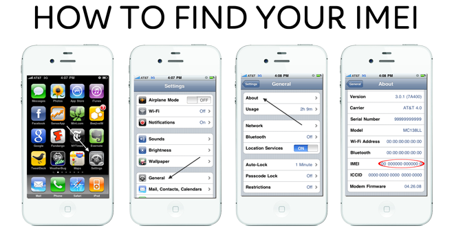 Kiểm tra iMei iPhone/iPad bằng cách vào phần cài đặt